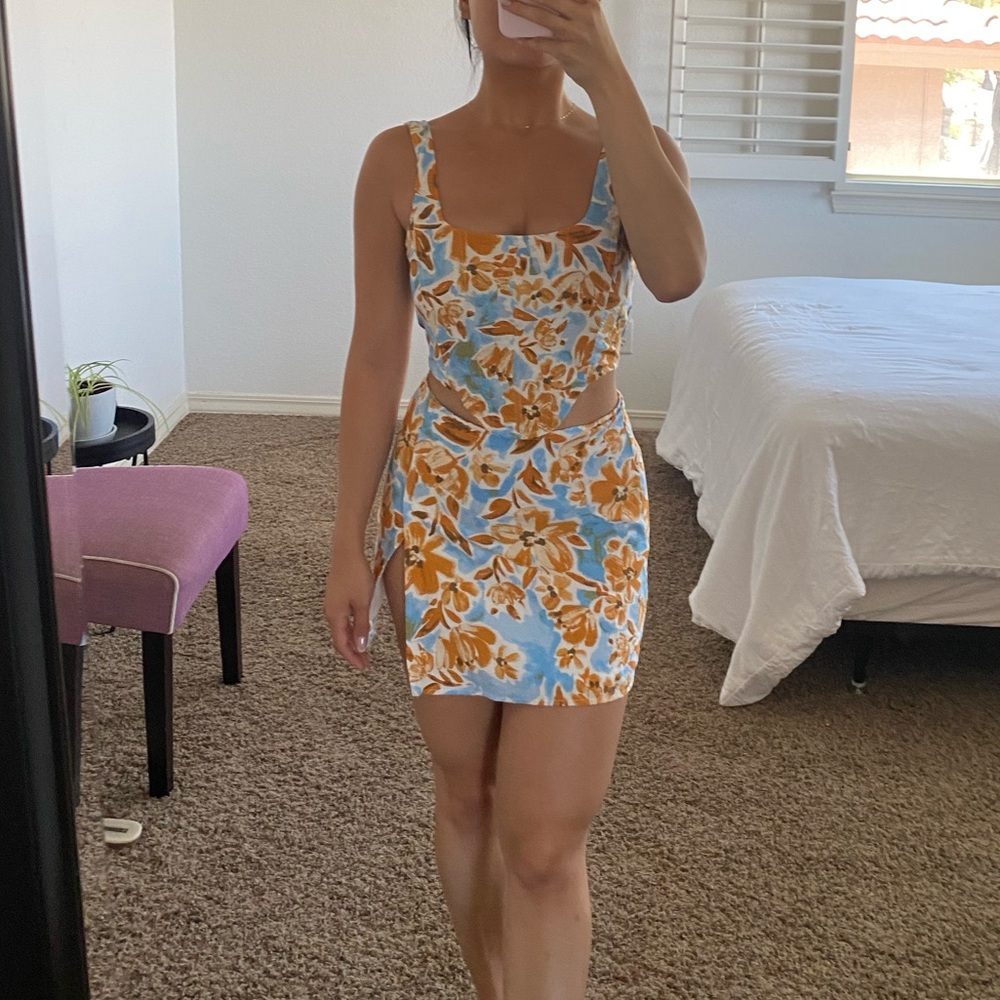 Floral Corset Set